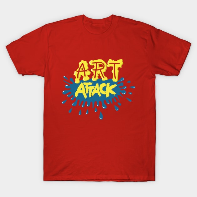 Art Attack T-Shirt by ninetees